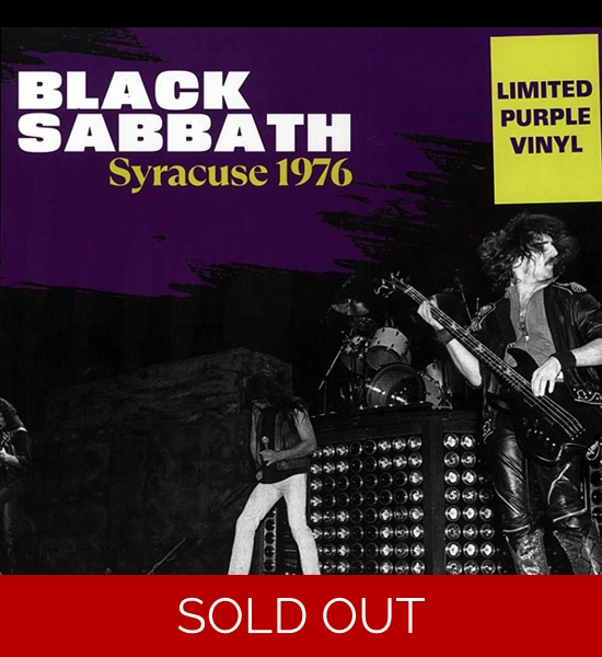 Black Sabbath - Live Syracuse 1976 Purple Vinyl LP